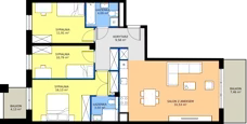 4 pokoje, mieszkanie 87,53 m², piętro 2, oferta nr I1.2M10, Nowa Wałowa I1, Gdańsk, Śródmieście, ul. Stępkarska / Wiosna Ludów