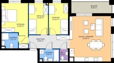 4 pokoje, mieszkanie 88,03 m², piętro 3, oferta nr I1.3M15, Nowa Wałowa I1, Gdańsk, Śródmieście, ul. Stępkarska / Wiosna Ludów