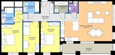 4 pokoje, mieszkanie 106,53 m², piętro 4, oferta nr I1.4M16, Nowa Wałowa I1, Gdańsk, Śródmieście, ul. Stępkarska / Wiosna Ludów