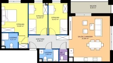 4 pokoje, mieszkanie 87,97 m², piętro 2, oferta nr I1.2M15, Nowa Wałowa I1, Gdańsk, Śródmieście, ul. Stępkarska / Wiosna Ludów