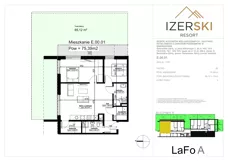 3 pokoje, apartament inwestycyjny 75,39 m², parter, oferta nr E.00.01, IzerSKI Resort, Świeradów-Zdrój, ul. Jana Kilińskiego 2