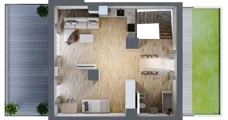 4 pokoje, mieszkanie 104,45 m², piętro 3, oferta nr 2_45, Ogrody Wiślane VI, Warszawa, Białołęka, Tarchomin, ul. Aluzyjna 12