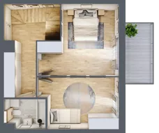 4 pokoje, mieszkanie 100,05 m², piętro 3, oferta nr 2_46, Ogrody Wiślane VI, Warszawa, Białołęka, Tarchomin, ul. Aluzyjna 12