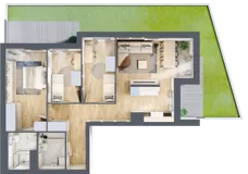 4 pokoje, mieszkanie 77,83 m², parter, oferta nr B2-B071, Warszawski Świt Etap IX, Warszawa, Targówek, Bródno, ul. Warszawski Świt 5