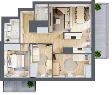 4 pokoje, mieszkanie 71,72 m², piętro 8, oferta nr B2-A066, Warszawski Świt Etap IX, Warszawa, Targówek, Bródno, ul. Warszawski Świt 5