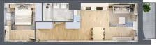2 pokoje, mieszkanie 40,29 m², piętro 1, oferta nr E1-B093, Warszawski Świt Etap X, Warszawa, Targówek, Bródno, ul. Warszawski Świt