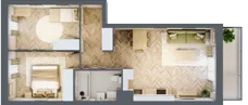 3 pokoje, mieszkanie 55,02 m², piętro 2, oferta nr A.3.3.1, FORMA, Elbląg, Zatorze, ul. Mielczarskiego