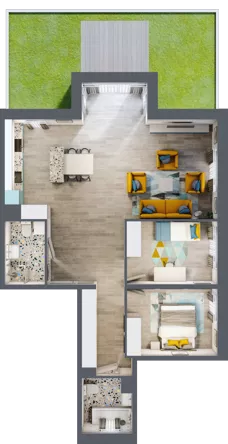 3 pokoje, mieszkanie 88,35 m², parter, oferta nr C3, ul. Stawowa ABC, Kraków, Prądnik Biały, Bronowice Wielkie, ul. Stawowa 246/246A/246B