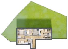 4 pokoje, mieszkanie 64,29 m², parter, oferta nr 77, Centralna 51C, Kraków, Czyżyny, ul. Centralna