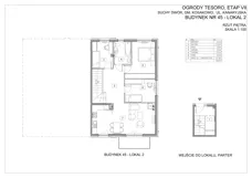 4 pokoje, apartament 77,00 m², piętro 1, oferta nr VII.45.2. , Ogrody Tesoro, Gdynia, Pogórze, ul. Aleja Iberyjska