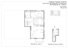 4 pokoje, apartament 80,00 m², piętro 1, oferta nr VII.49.2. , Ogrody Tesoro, Gdynia, Pogórze, ul. Aleja Iberyjska