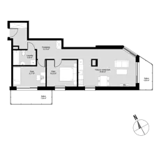 3 pokoje, mieszkanie 64,00 m², piętro 1, oferta nr mieszkanie 9, Łepkowskiego 11, Kraków, Prądnik Czerwony, ul. Łepkowskiego 11