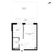 2 pokoje, mieszkanie 41,10 m², parter, oferta nr B12-M01, Krzemienna, Katowice, Osiedle Paderewskiego-Muchowiec, Muchowiec, ul. Krzemienna