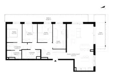 2 pokoje, mieszkanie 44,63 m², piętro 1, oferta nr B11-M16, Krzemienna, Katowice, Osiedle Paderewskiego-Muchowiec, Muchowiec, ul. Krzemienna