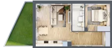 2 pokoje, mieszkanie 47,55 m², parter, oferta nr PPO/W/A/0/10, Port Popowice, Wrocław, Pilczyce-Kozanów-Popowice Północne, Popowice, ul. Białowieska