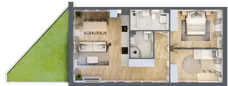 3 pokoje, mieszkanie 67,42 m², parter, oferta nr PPO/W/B/0/3, Port Popowice, Wrocław, Pilczyce-Kozanów-Popowice Północne, Popowice, ul. Białowieska