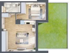 2 pokoje, mieszkanie 45,45 m², parter, oferta nr RR/6B/F/0/3, Royal Residence 6B, Warszawa, Wilanów, Błonia Wilanowskie, ul. Sarmacka