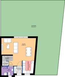 Dom 101,87 m², oferta nr B1a, Malinowy Zakątek II - domy, Kamieniec Wrocławski, ul. Malinowa 10,12