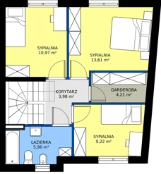 Dom 101,87 m², oferta nr B1a, Malinowy Zakątek II - domy, Kamieniec Wrocławski, ul. Malinowa 10,12