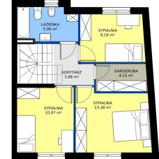 Dom 100,34 m², oferta nr B3a, Malinowy Zakątek II - domy, Kamieniec Wrocławski, ul. Malinowa 10,12
