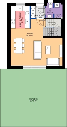 Dom 92,49 m², oferta nr B3b, Malinowy Zakątek II - domy, Kamieniec Wrocławski, ul. Malinowa 10,12