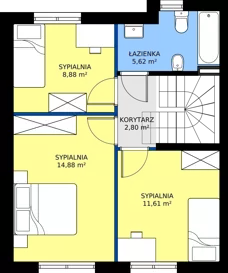 Dom 92,49 m², oferta nr B3b, Malinowy Zakątek II - domy, Kamieniec Wrocławski, ul. Malinowa 10,12