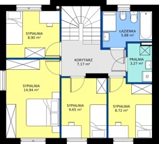 Dom 120,93 m², oferta nr B4, Malinowy Zakątek II - domy, Kamieniec Wrocławski, ul. Malinowa 10,12