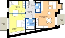 3 pokoje, mieszkanie 66,20 m², piętro 2, oferta nr B/2/10, Poznańska / Wąska, Poznań, Jeżyce, ul. Poznańska