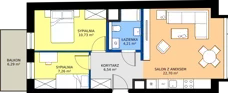 3 pokoje, mieszkanie 51,44 m², piętro 2, oferta nr A/2/10, Poznańska / Wąska, Poznań, Jeżyce, ul. Poznańska