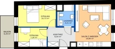 3 pokoje, mieszkanie 48,58 m², piętro 3, oferta nr A/3/17, Poznańska / Wąska, Poznań, Jeżyce, ul. Poznańska
