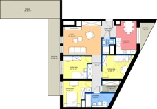 4 pokoje, mieszkanie 86,68 m², piętro 5, oferta nr A/5/29, Poznańska / Wąska, Poznań, Jeżyce, ul. Poznańska
