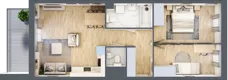 3 pokoje, mieszkanie 62,28 m², piętro 1, oferta nr E.1.10, Nowa Dąbrowa, Gdynia, Dąbrowa, ul. Rdestowa