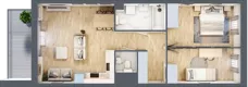 3 pokoje, mieszkanie 62,25 m², piętro 5, oferta nr E.5.12, Nowa Dąbrowa, Gdynia, Dąbrowa, ul. Rdestowa
