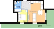 2 pokoje, mieszkanie 41,85 m², parter, oferta nr D4-D5/M002, Ursus Vita, Warszawa, Ursus, Szamoty, ul. Herbu Oksza