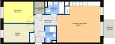 3 pokoje, mieszkanie 70,64 m², piętro 3, oferta nr L1/M058, Osiedle Aurora, Warszawa, Włochy, Raków, ul. Jutrzenki / Wschodu Słońca
