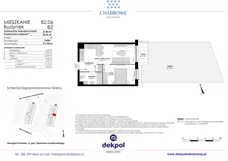 2 pokoje, mieszkanie 36,96 m², piętro 1, oferta nr B1.19, Osiedle Chabrowe, Starogard Gdański, ul. Gen. Stanisław Sosabowskiego
