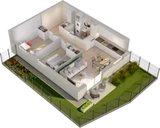 3 pokoje, mieszkanie 55,96 m², piętro 4, oferta nr B2.63, Osiedle Chabrowe, Starogard Gdański, ul. Gen. Stanisław Sosabowskiego