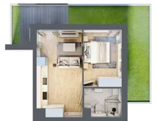 2 pokoje, lokal inwestycyjny 32,58 m², parter, oferta nr B6.4, Solmarina, Wiślinka, ul. Łąkowa