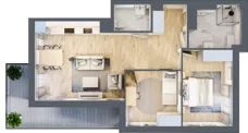3 pokoje, lokal inwestycyjny 56,82 m², piętro 1, oferta nr C4.4 - (U), Solmarina, Wiślinka, ul. Łąkowa