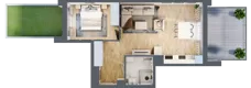 2 pokoje, lokal inwestycyjny 44,42 m², parter, oferta nr C8.1, Solmarina, Wiślinka, ul. Łąkowa