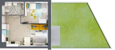 2 pokoje, mieszkanie 36,57 m², piętro 2, oferta nr E2.25, Osiedle Kociewskie III, Rokitki, ul. Tczewska