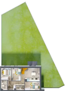 4 pokoje, mieszkanie 64,90 m², piętro 2, oferta nr E2.23, Osiedle Kociewskie III, Rokitki, ul. Tczewska