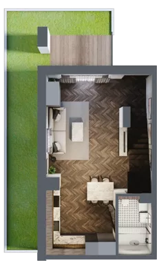 2 pokoje, lokal inwestycyjny 69,28 m², parter, oferta nr 5.15, Pino Resort, Gdańsk, Wyspa Sobieszewska, Sobieszewo, ul. Turystyczna 90