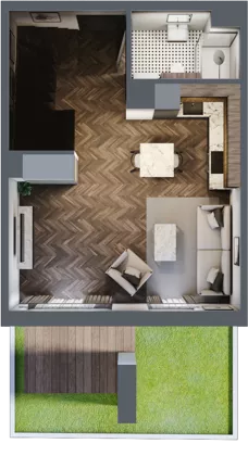 2 pokoje, lokal inwestycyjny 60,70 m², parter, oferta nr 6.12, Pino Resort, Gdańsk, Wyspa Sobieszewska, Sobieszewo, ul. Turystyczna 90