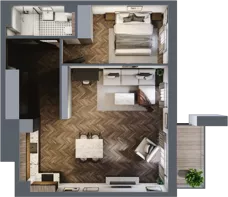 2 pokoje, lokal inwestycyjny 57,52 m², piętro 1, oferta nr 6.30, Pino Resort, Gdańsk, Wyspa Sobieszewska, Sobieszewo, ul. Turystyczna 90