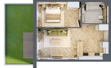 2 pokoje, mieszkanie 41,67 m², piętro 3, oferta nr B2.41, Osiedle Chabrowe, Starogard Gdański, ul. Gen. Stanisław Sosabowskiego
