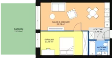 2 pokoje, apartament 43,74 m², parter, oferta nr A.0.05(A5), Sand Dunes, Dziwnów, ul. Adama Mickiewicza 47