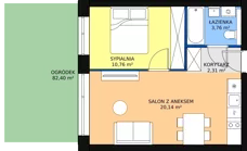 2 pokoje, apartament 36,97 m², parter, oferta nr B.0.03(B3), Sand Dunes, Dziwnów, ul. Adama Mickiewicza 47