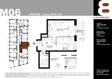 2 pokoje, mieszkanie 40,91 m², piętro 1, oferta nr 6, Sczanieckiej 8 , Łódź, Górna, ul. Sczanieckiej 8