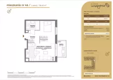 1 pokój, mieszkanie 38,48 m², piętro 4, oferta nr A/46, Zaspa Wygodnie, Gdańsk, Zaspa, Zaspa-Młyniec, Al. Jana Pawła II